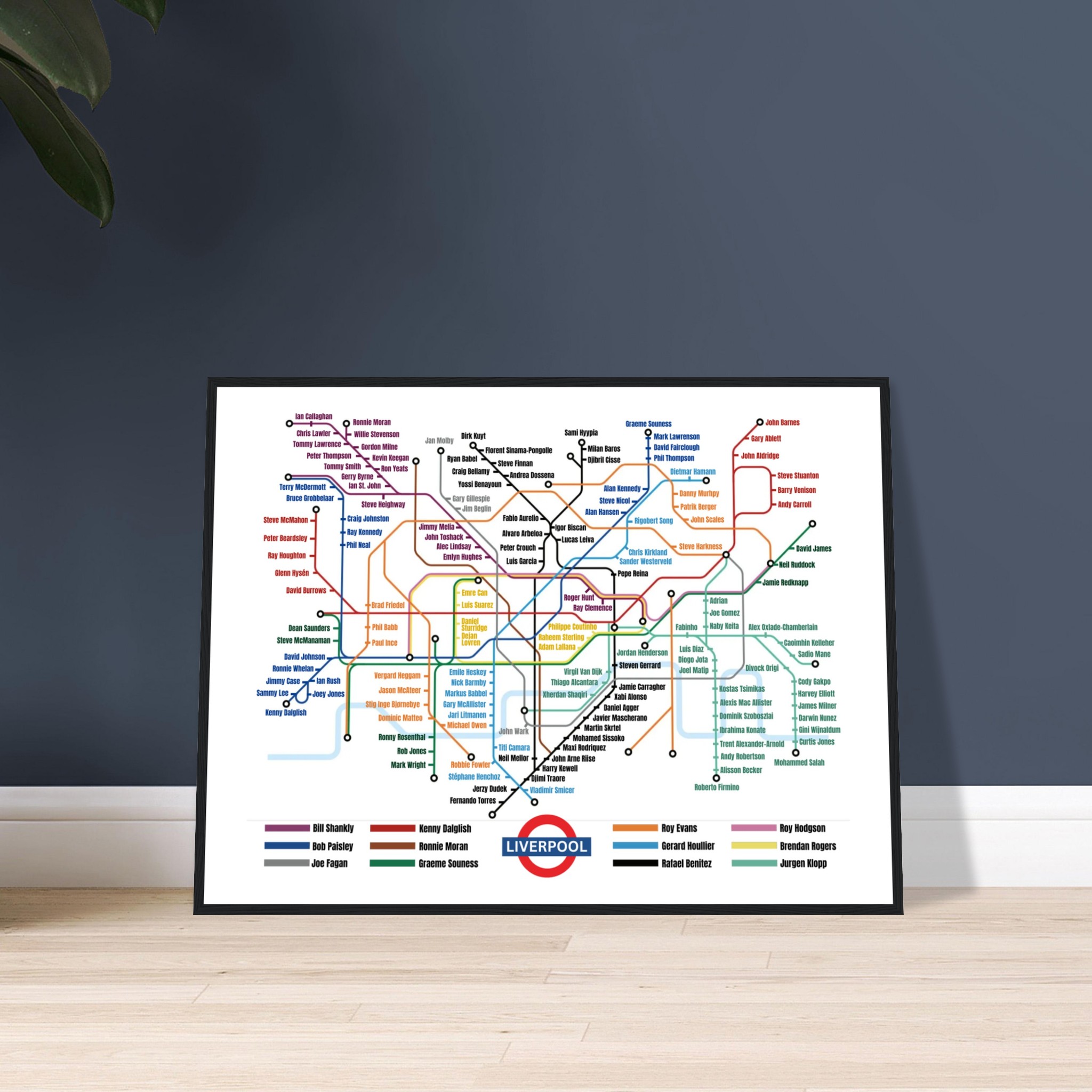 anfield-liverpool-lines-kunstdruck-gerahmt-u-bahn-karte-manager image 7
