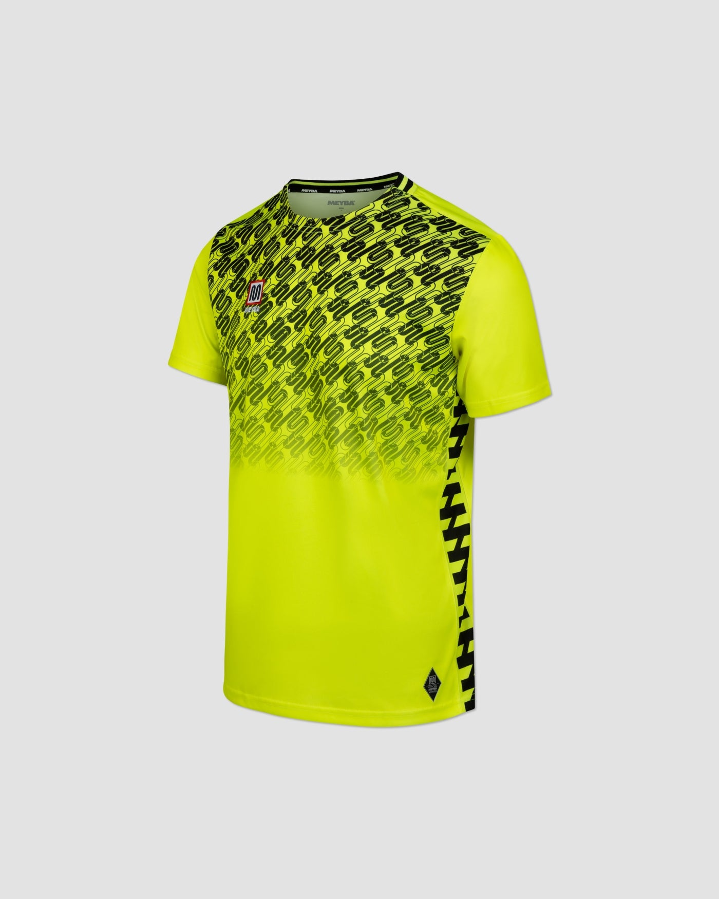 meyba-alpha-grid-jersey-trikot-fluro-yellow-black-polyester image 2
