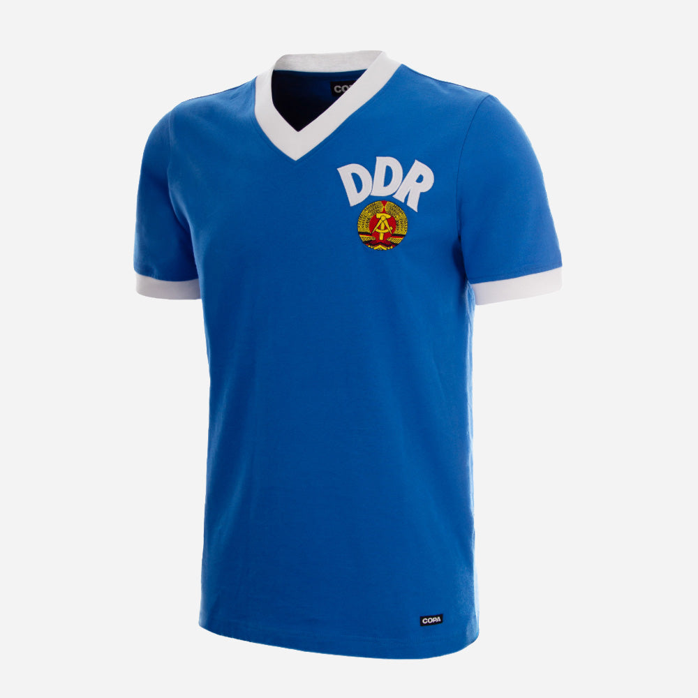 copa-ddr-weltmeister-1974-fu-balltrikot-blau-baumwolle image 1