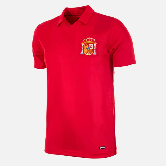 copa-retro-football-shirts-spanien-1984-trikot-rot-polyester image 1