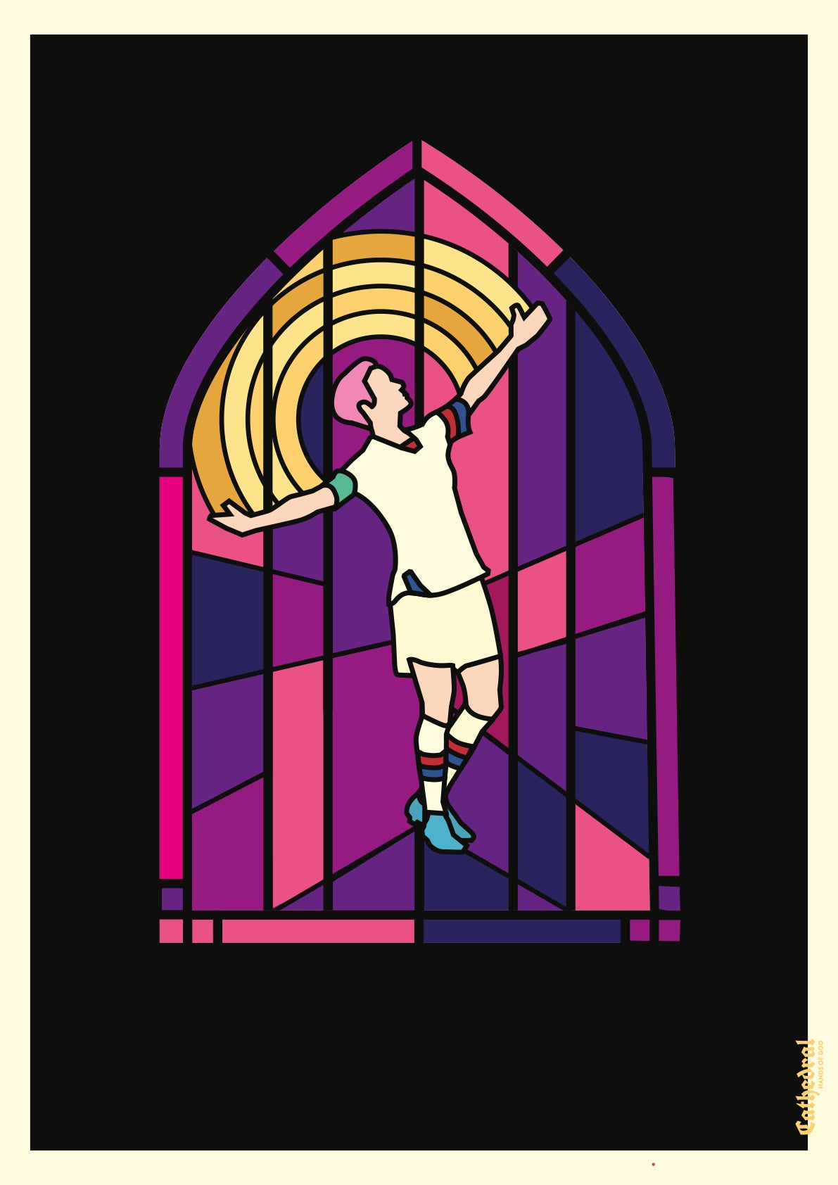hands-of-god-prints-rebel-poster-megan-rapinoe-50x70-cm image 1