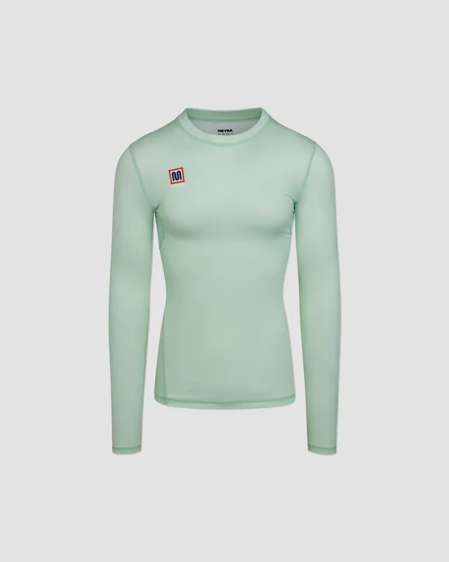 meyba-base-layer-langarmshirt-mt1s21ai-mint-kompression image 1