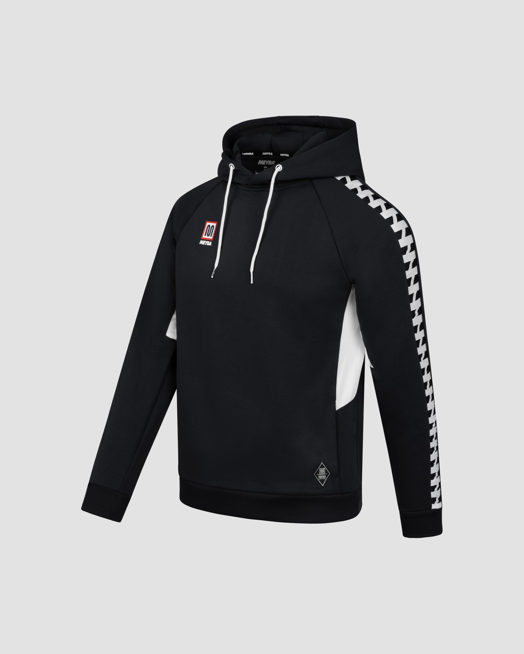 meyba-youth-motion-poly-hoodie-schwarz-fleece-kapuze image 2