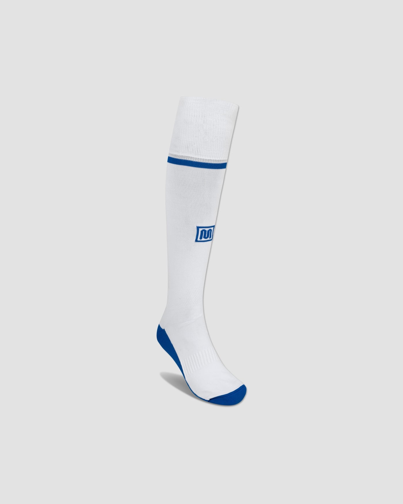 meyba-player-sock-fu-ballstutzen-wei-blau-knie image 1