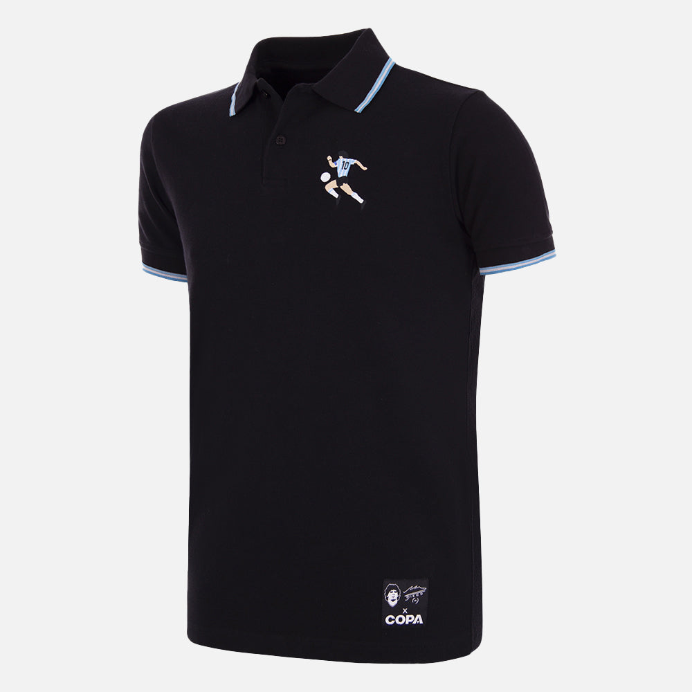 copa-polo-maradona-x-argentinien-poloshirt-schwarz-stickerei image 1