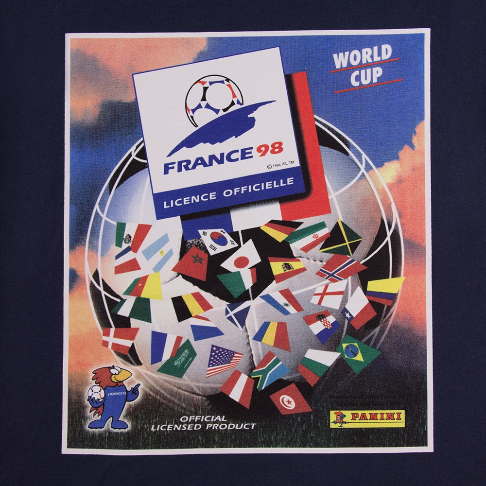 copa-panini-fifa-frankreich-1998-t-shirt-blau-baumwolle-herren image 3