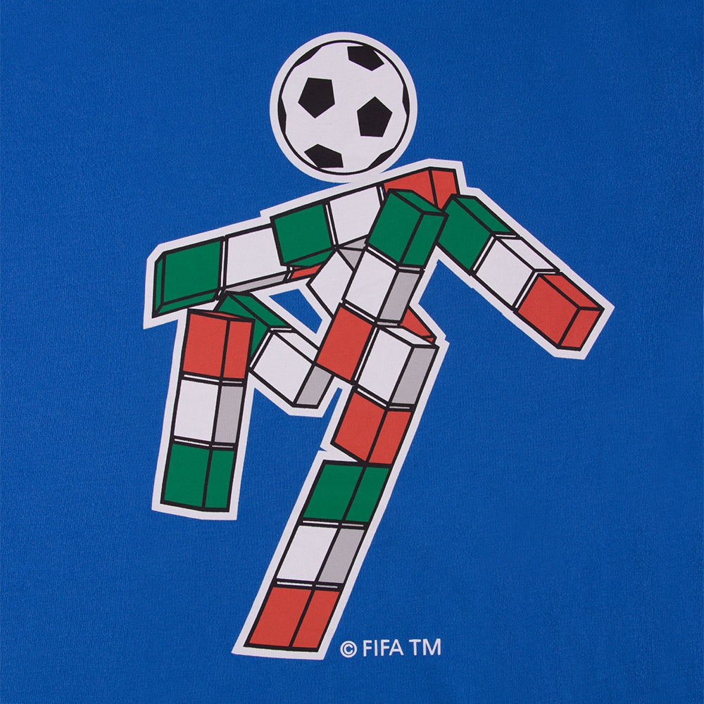 copa-classic-italien-1990-ciao-kinder-t-shirt-blau image 2
