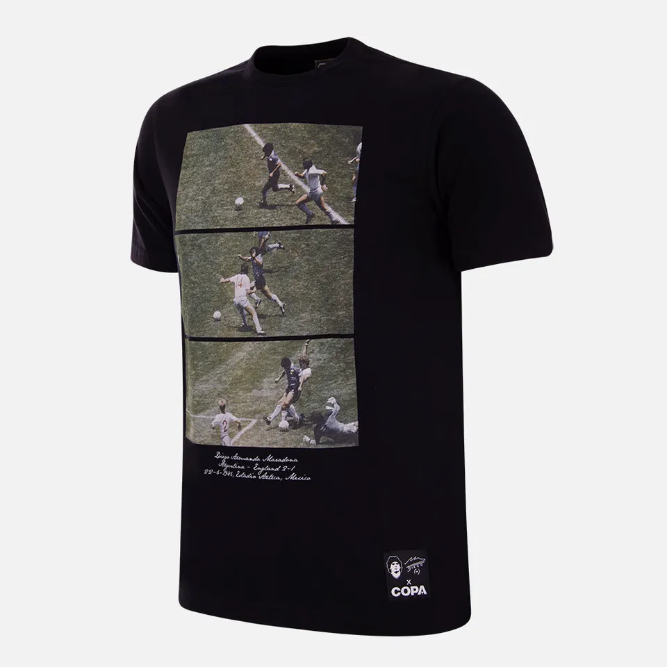 copa-classic-maradona-x-copa-1986-solo-goal-t-shirt-schwarz image 1