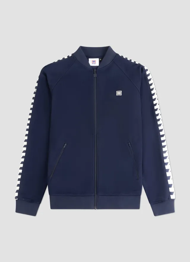 meyba-tape-track-jacket-trainingsjacke-navy-white image 1