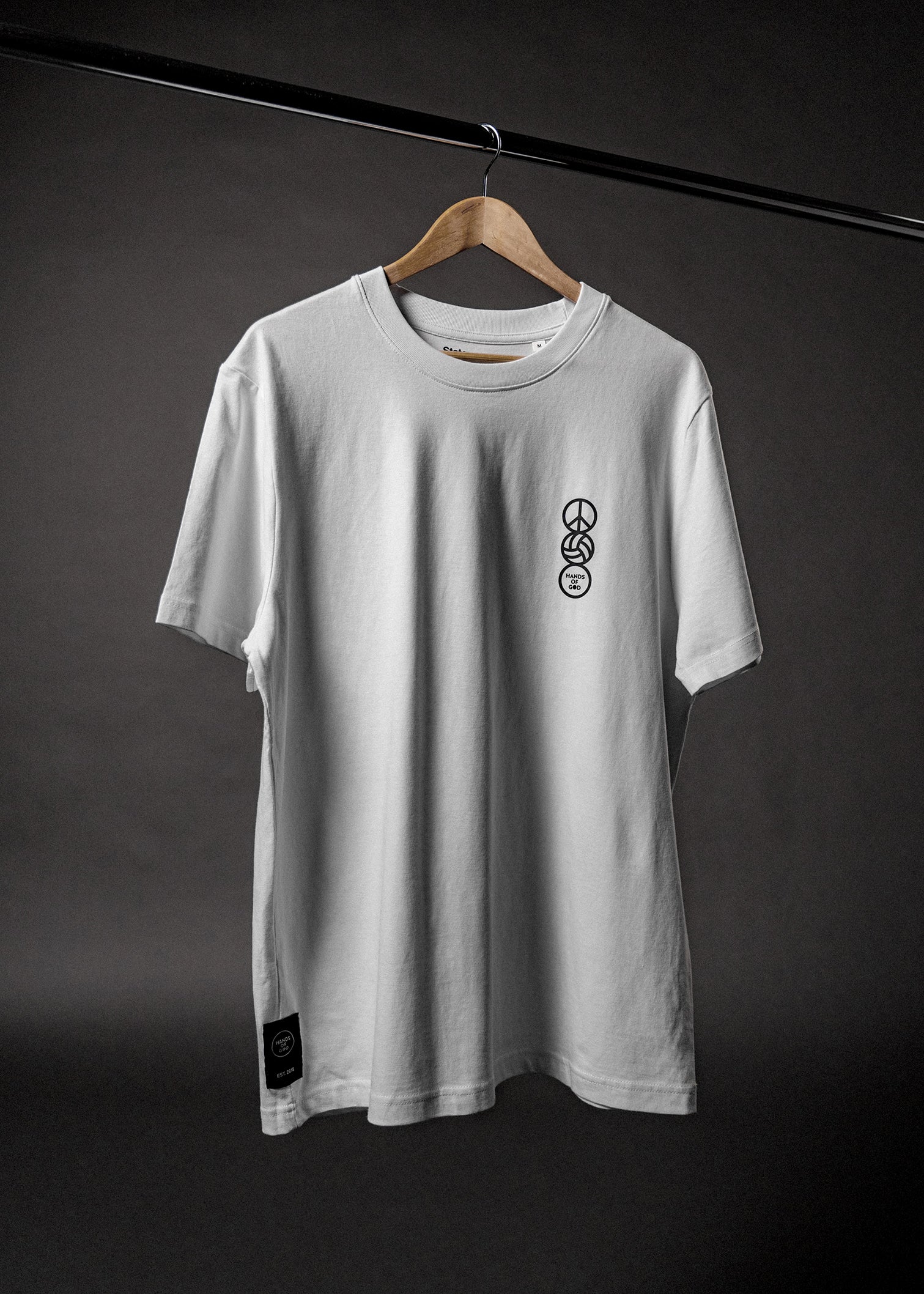 hands-of-god-forever-shirt-fussball-weiss-oversize-rueckenprint image 2